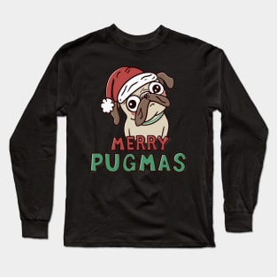 Merry pugmas Dog Santa Long Sleeve T-Shirt